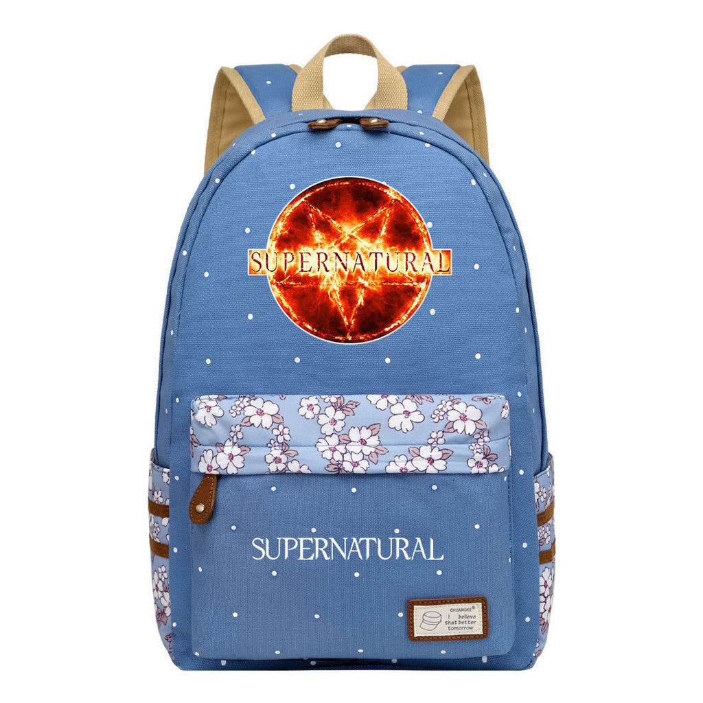 Evil Power Printed Student School Bag Fashion Casual Backpack