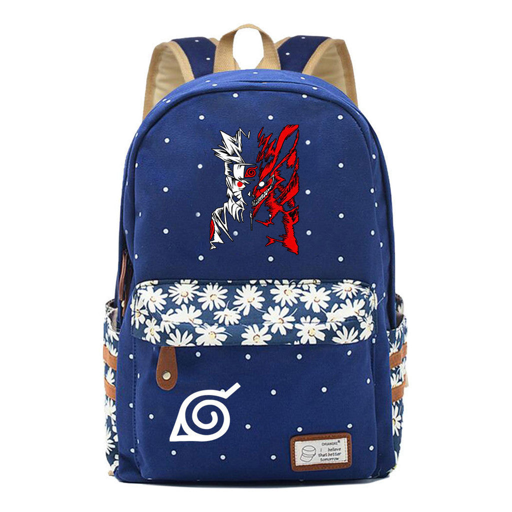Naruto Youth Student School Bag Fashion Casual Backpack