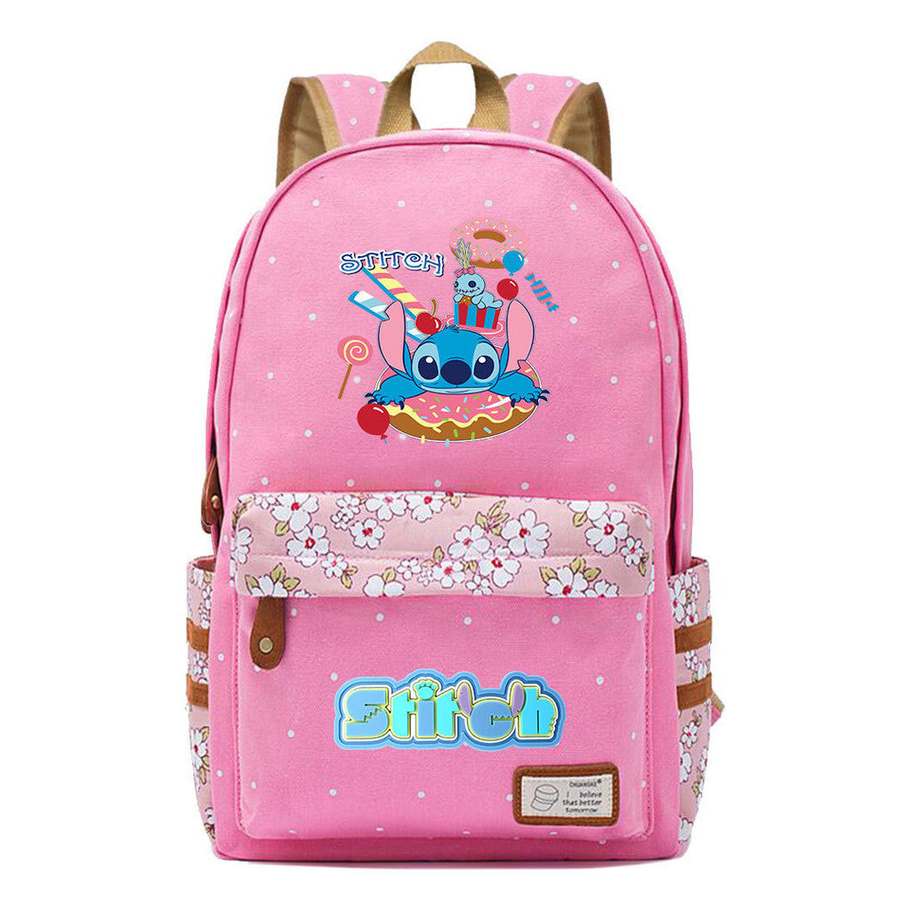 Interstellar Baby Stitch Printed Youth Student Backpack Casual Backpack