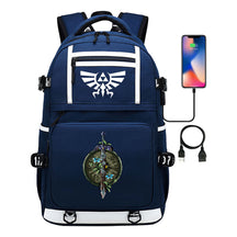 Legend Of Zelda Printed Usb Youth Student Backpack Men's And Women's Backpack Leisure Travel Bag