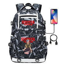 Strange Story Printed Usb Youth Student Backpack For Men And Women's Leisure Travel Backpack