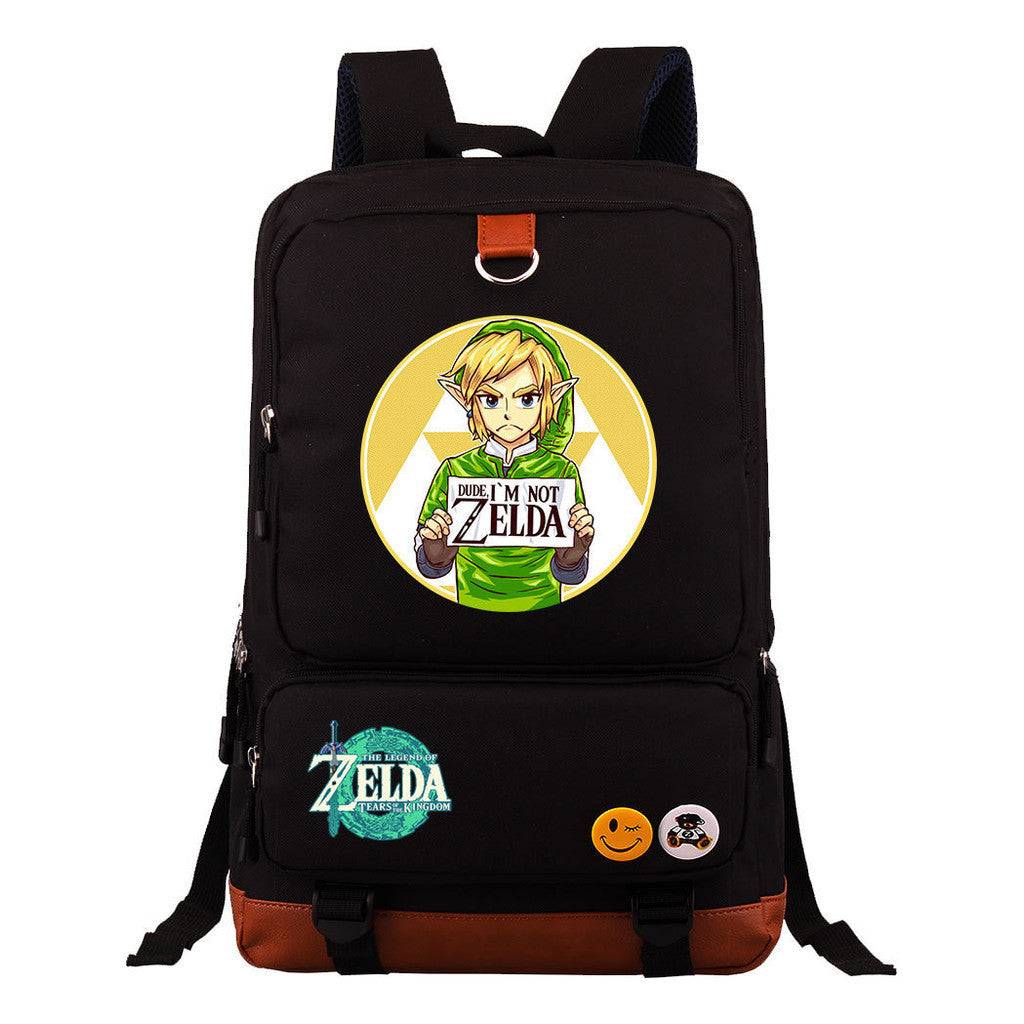 Printed Teenage Student Backpack, Travel Bag, Men's And Women's Backpack
