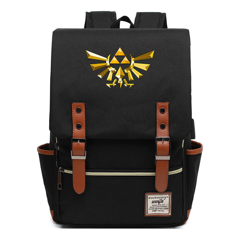 Game Zelda Kingdom Tears Print Youth Student Backpack Usb Casual Backpack