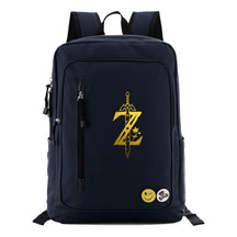 Golden Printed Youth Student Backpack For Men And Women's Leisure Travel Backpack