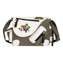 Super Mario Youth Student School Bag Canvas Shoulder Bag Casual Straddle Backpack