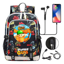Printed Youth School Bag Usb Casual Backpack Travel Backpack