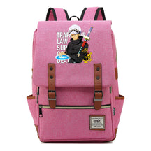 Anime Pirate King Luffy Printed Student School Bag Casual Belt Buckle Classic Backpack