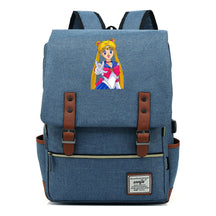 Anime Beauty Girl Warrior Youth Student School Bag Usb Men's And Women's Leisure Backpack