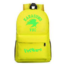 Green Night Light Fashion Volleyball Youth Flying Heart Print Youth Student School Bag Men's And Women's Leisure Backpack