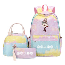 Teenage Student Girl Backpack Lunch Bag Three Piece Set Backpack
