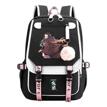 Cartoon Fashion Usb Youth Student School Bag Casual Ribbon Flip Backpack