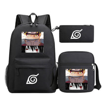 Anime Naruto Starry Sky Student School Bag Three Piece Set Backpack Set