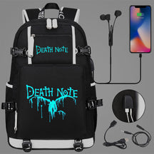 Death Note Usb Youth Student Backpack Leisure Travel Backpack