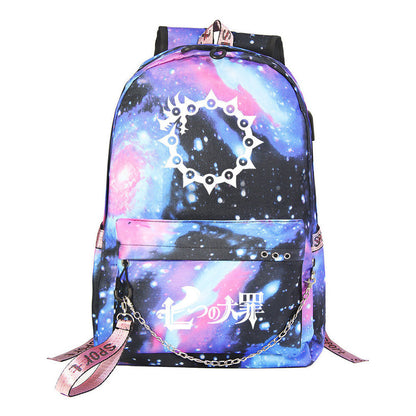 Usb Youth Student Backpack For Boys And Girls Leisure Travel Backpack