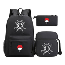 Anime Naruto Starry Sky Youth School Bag Three Piece Set For Men And Women Backpack Set