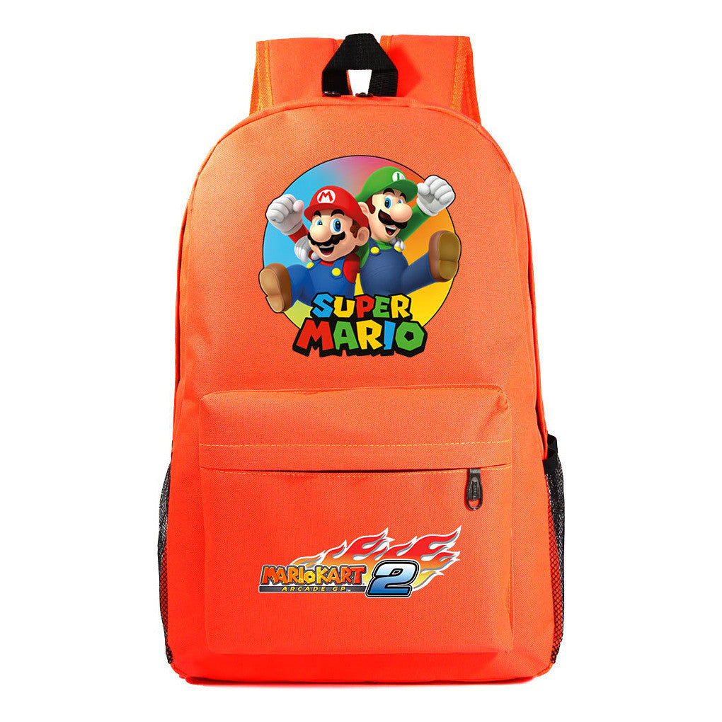 Super Mario Starry Sky Student Backpack For Men And Women's Leisure Travel Backpack