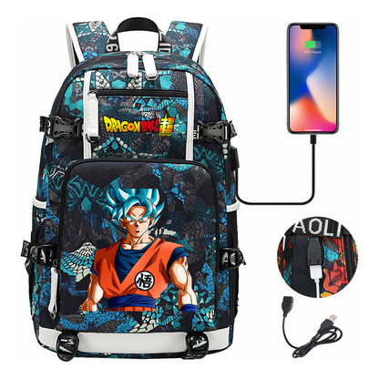 Fashionable Sun Wukong Usb Large Capacity Student Backpack For Leisure Travel Backpack