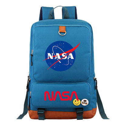 Nasa Fashion Printed Youth Student School Bag Large Capacity Travel Bag Men's And Women's Backpack