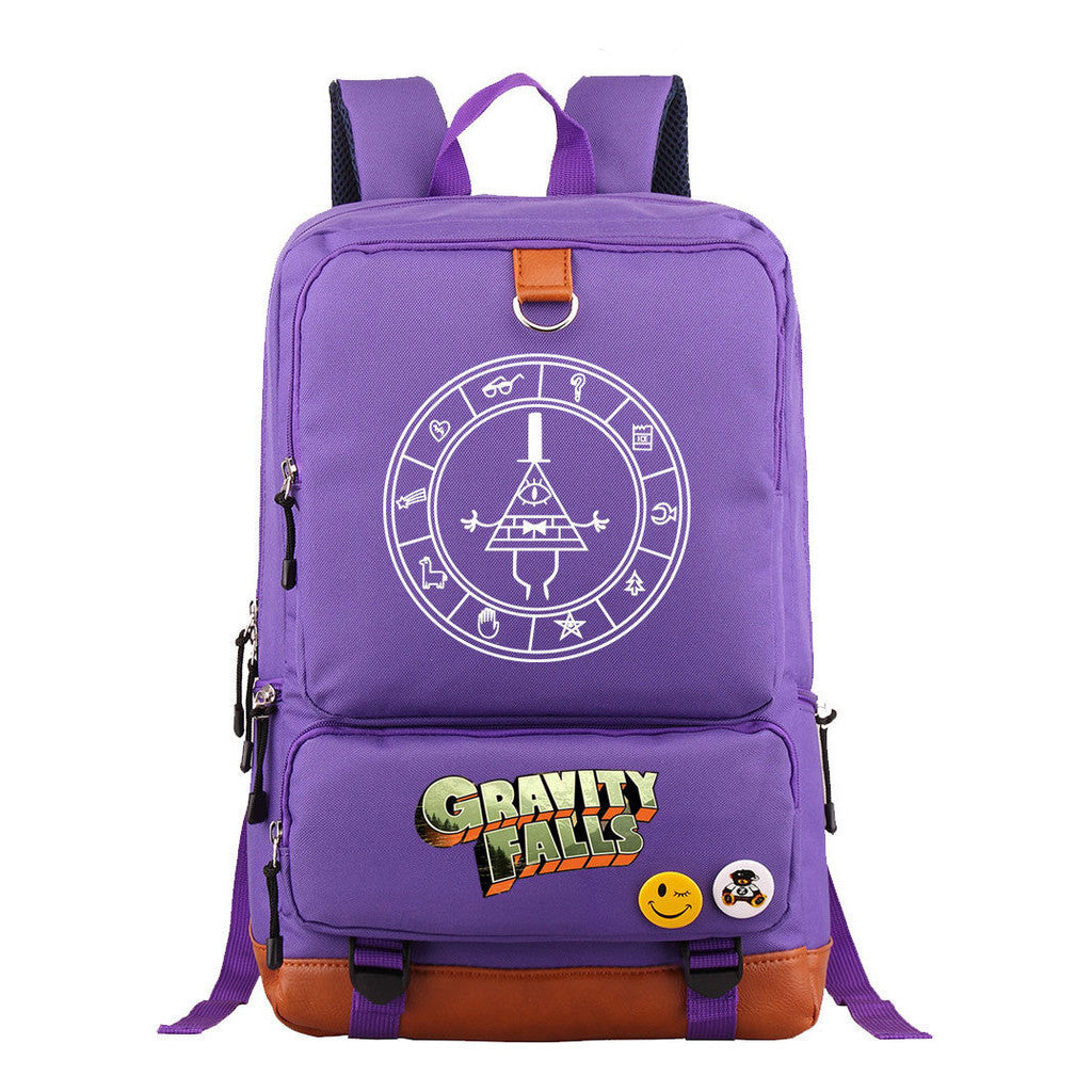 Strange Town Youth Student School Bag Large Capacity Travel Bag Men's And Women's Backpack