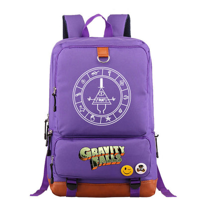 Strange Town Youth Student School Bag Large Capacity Travel Bag Men's And Women's Backpack