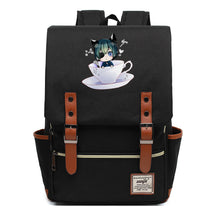 Black Deacon Youth Student School Bag Men's And Women's Leisure Belt Buckle Backpack