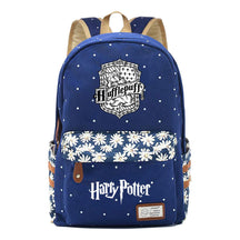 School Of Witchcraft And Wizardry Youth Student Backpack, Floral Canvas, Female Backpack