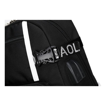 Naruto Print Usb Youth Student Backpack Casual High-capacity Travel Backpack