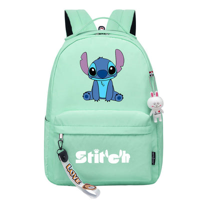 Interstellar Baby Stitch Printed Student Backpack, Casual Travel Bag, Girl Backpack