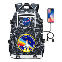 Fashionable Space Printed Usb Student Backpack Backpack Leisure Travel Backpack
