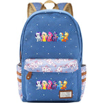 Pony Rainbow Unicorn Student School Bag Fragmented Canvas Girl Backpack
