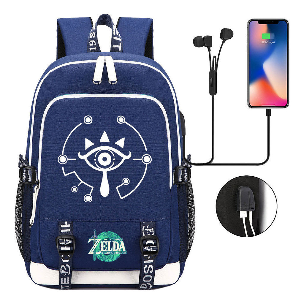 Usb Student Backpack For Men And Women's Leisure Sports Backpack