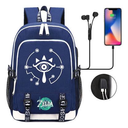 Usb Student Backpack For Men And Women's Leisure Sports Backpack