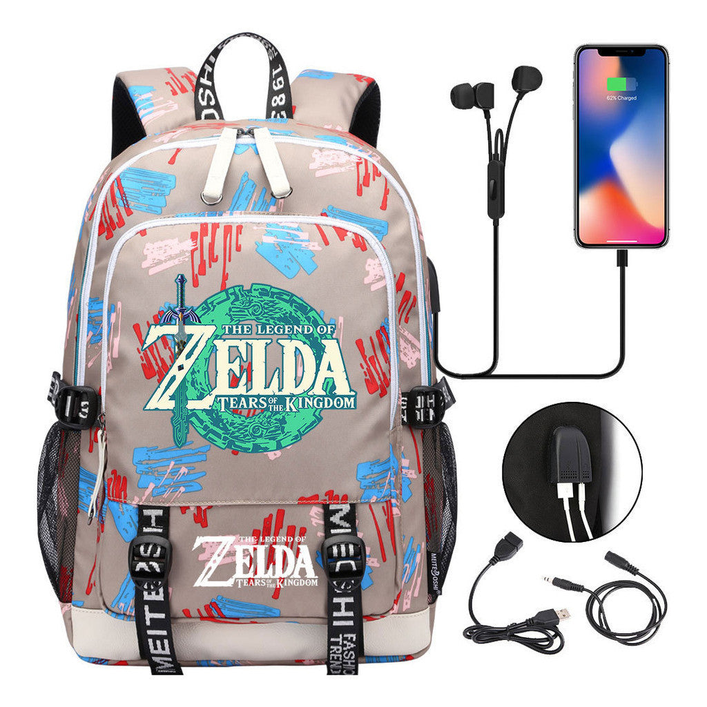 Usb Student Backpack For Men And Women's Leisure Sports Backpack