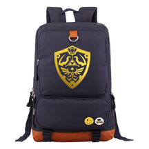 Golden Printed Youth Student Backpack, Travel Bag, Men's And Women's Backpack