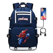 Superhero Printed Youth Student Backpack Men And Women's Leisure Travel Backpack