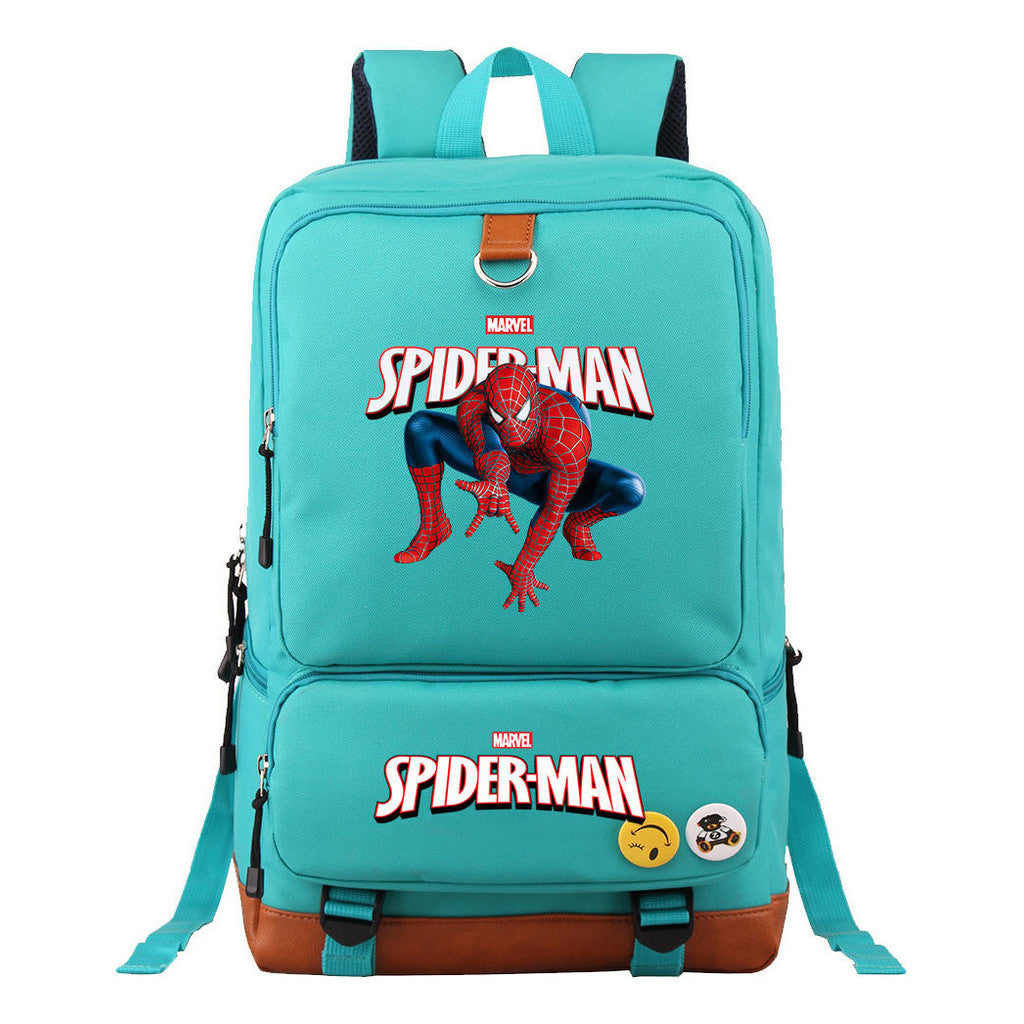 Superhero Printed Student Backpack, Travel Bag, Men's And Women's Backpack