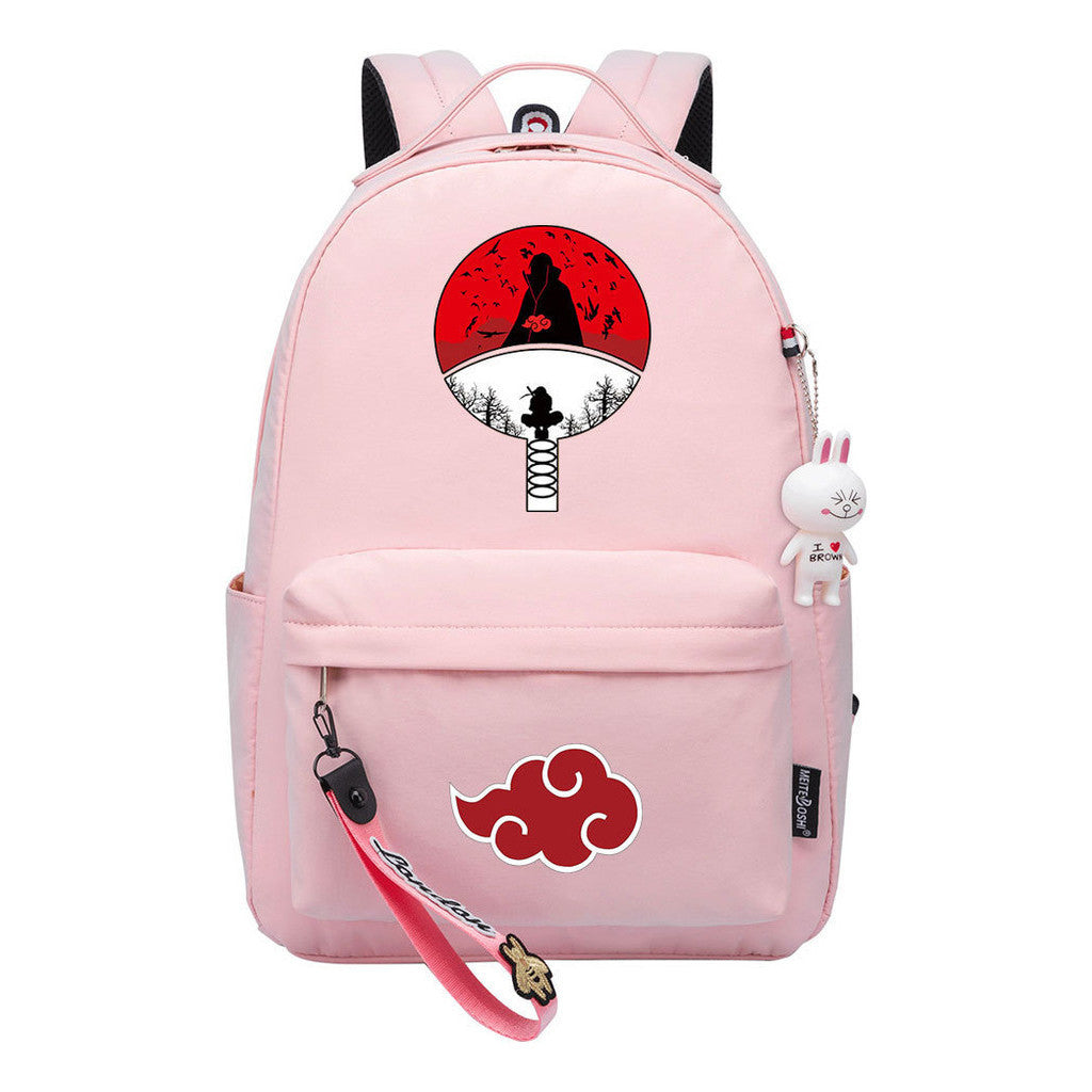 Naruto Printed Teenage Student Backpack, Casual Bag, Girl Backpack
