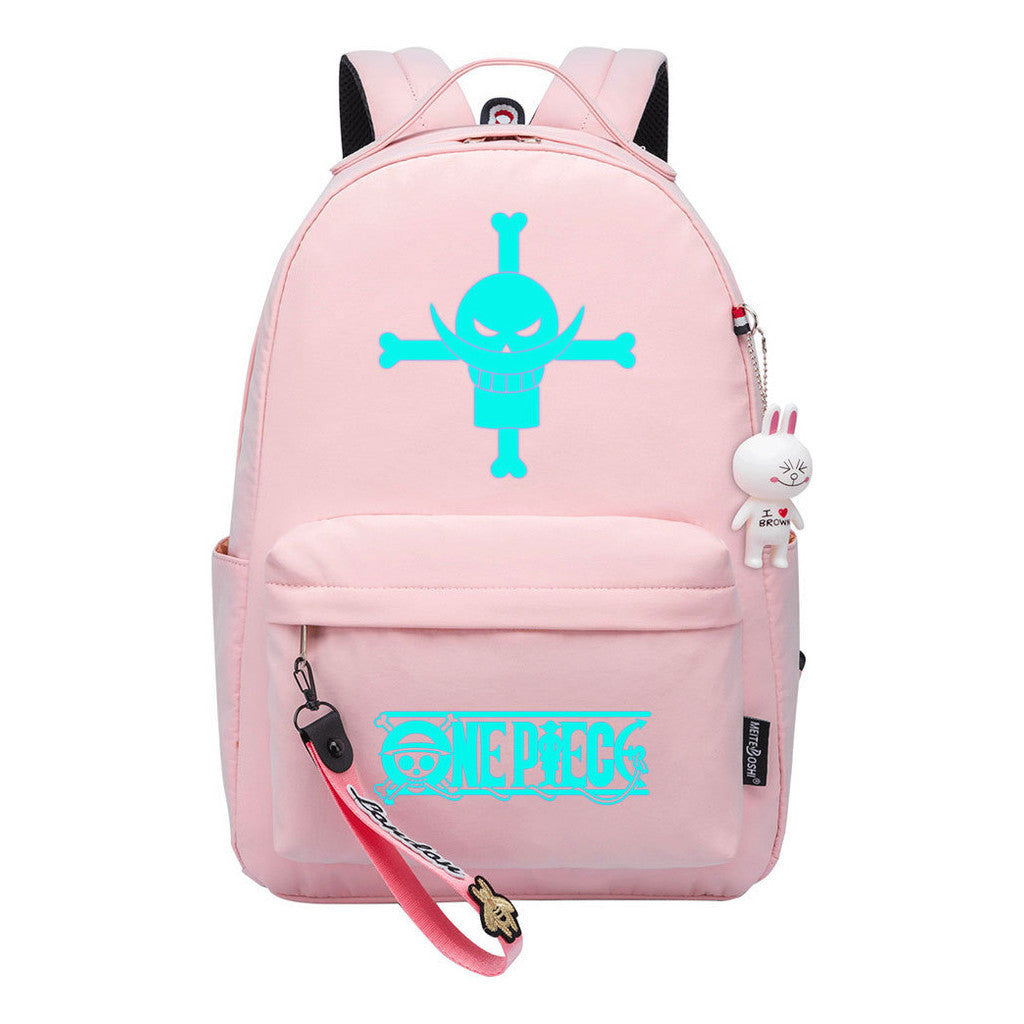 Cartoon Pirate Wang Lufei Youth Student School Bag Leisure Bag Girl Backpack