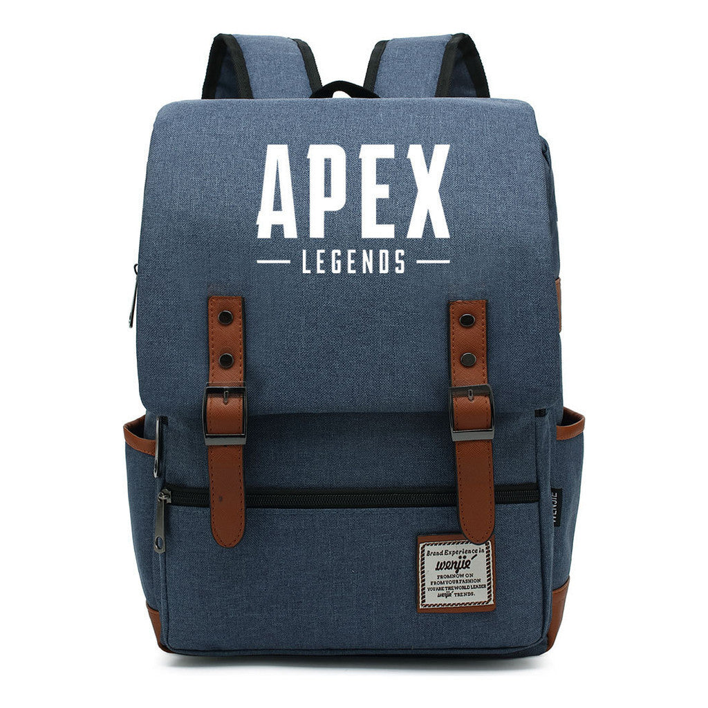 Game Apex Hero Print Youth Student School Bag Men's And Women's Casual Belt Buckle Classic Backpack