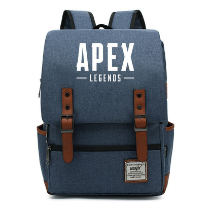 Game Apex Hero Print Youth Student School Bag Men's And Women's Casual Belt Buckle Classic Backpack