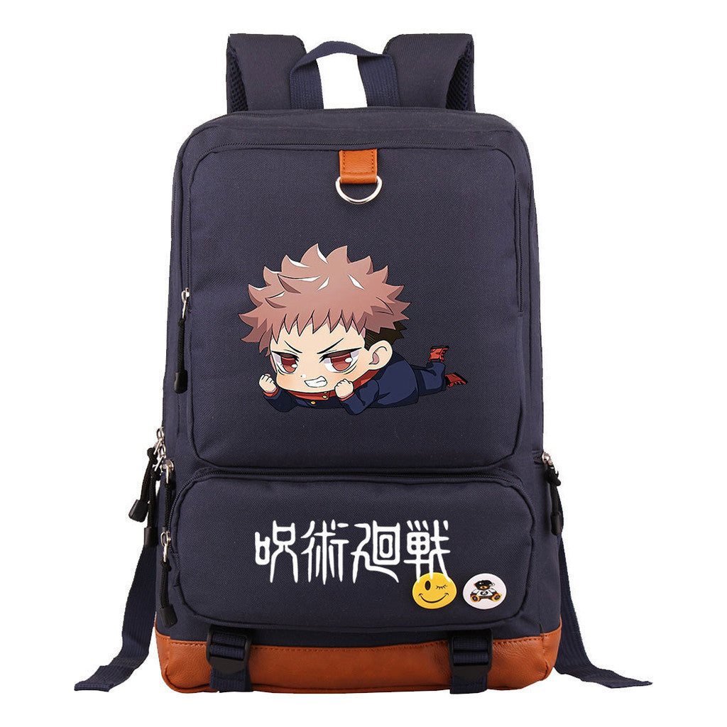 Cartoon Spell Battle Youth Student School Bag Men's And Women's Backpack Travel Bag