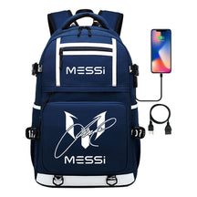 Sports Football Star Printed Usb Youth Student Backpack, Men's And Women's Backpack, Leisure Travel Bag