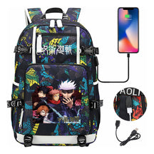Printed Usb Youth Student Backpack For Men And Women's Leisure Large Capacity Travel Backpack