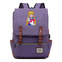 Anime Beauty Girl Warrior Youth Student School Bag Usb Men's And Women's Leisure Backpack