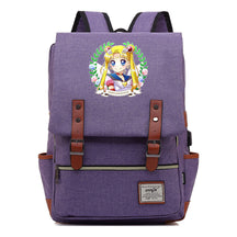 Beautiful Girl Warrior Youth Student School Bag Usb Men's And Women's Leisure Backpack