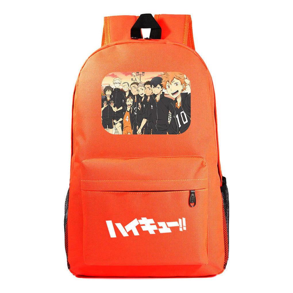 Fashion Volleyball Youth Flying Heart Printed Youth Student School Bag Men's And Women's Leisure Backpack