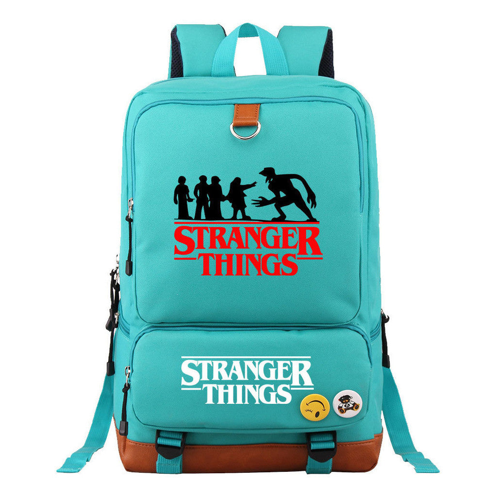 Strange Story Printed Youth Student School Bag Large Capacity Travel Bag Men's And Women's Backpack