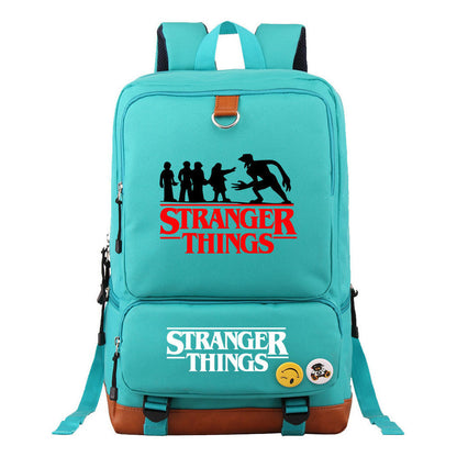 Strange Story Printed Youth Student School Bag Large Capacity Travel Bag Men's And Women's Backpack