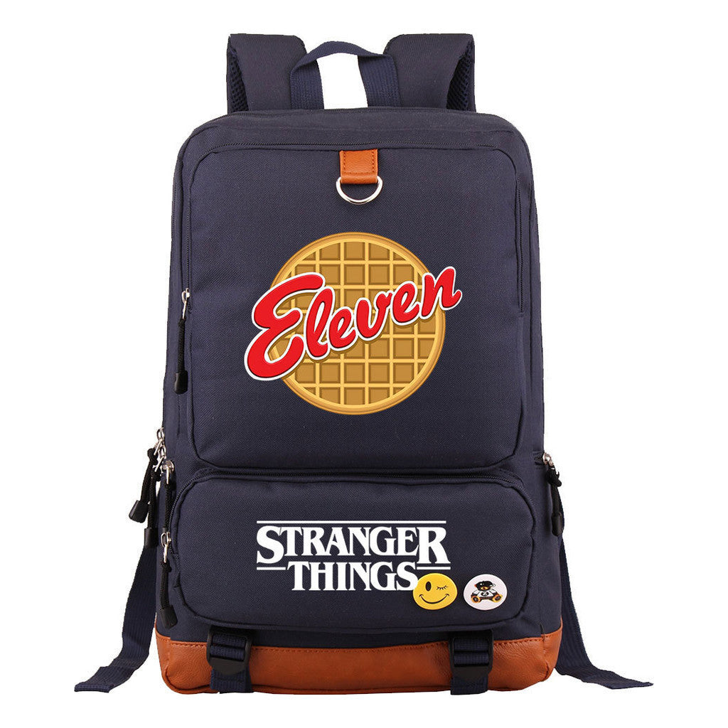 Strange Story Printed Youth Student School Bag Large Capacity Travel Bag Men's And Women's Backpack