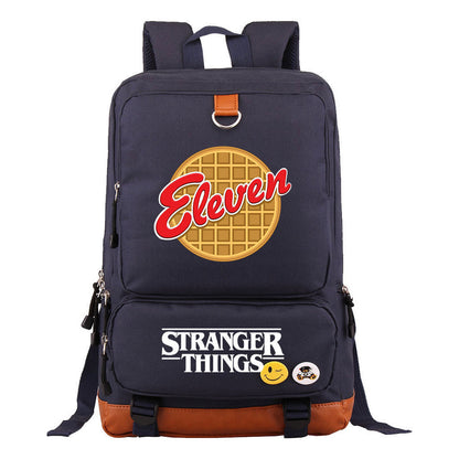 Strange Story Printed Youth Student School Bag Large Capacity Travel Bag Men's And Women's Backpack